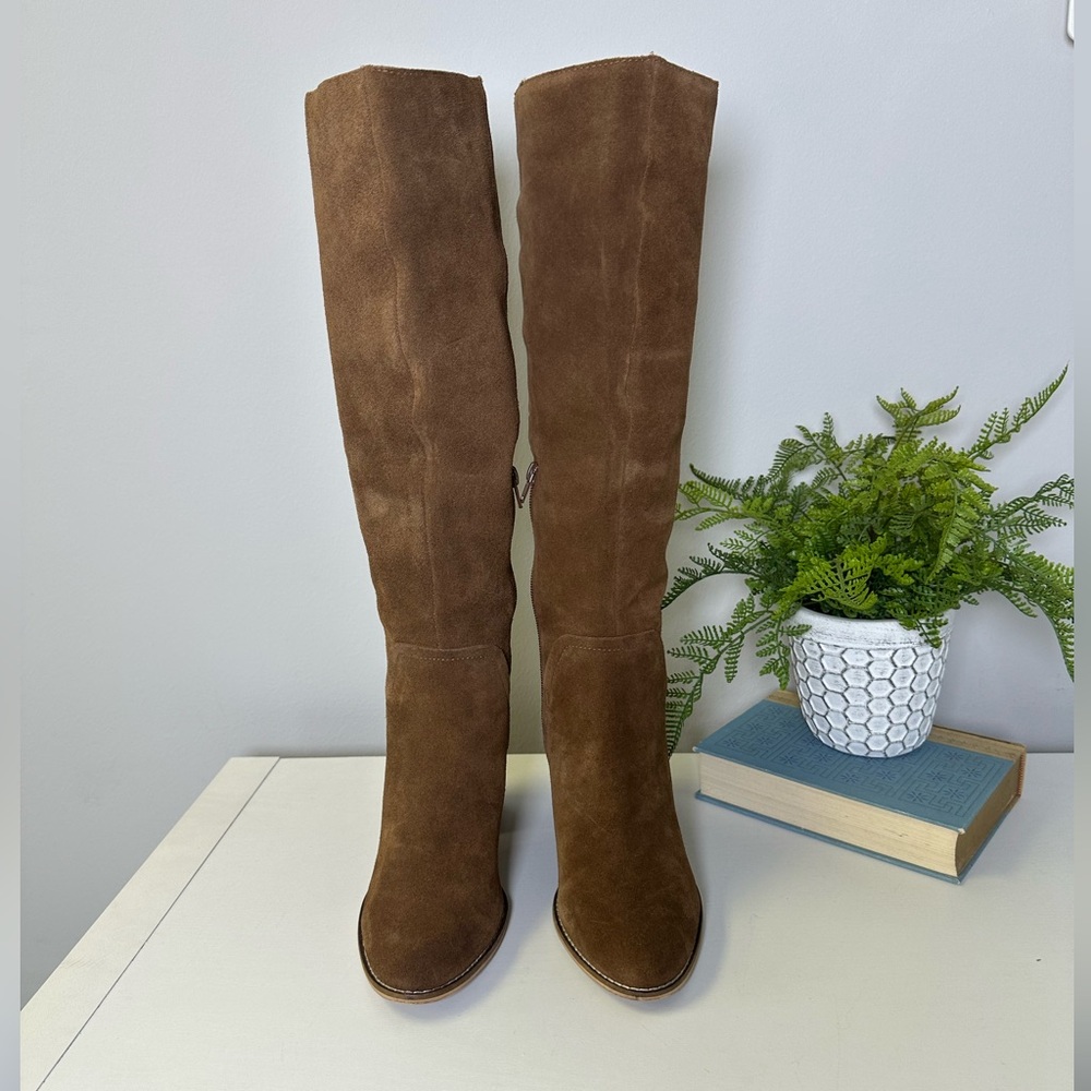 Steve Madden Roxana Knee High Brown Suede Boot Sz 8.5 - Picture 4 of 10